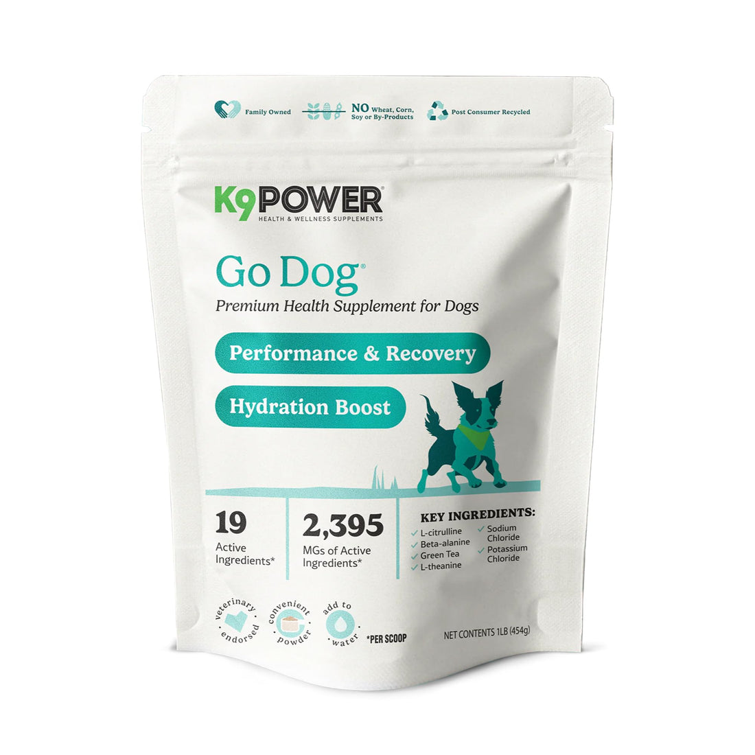 K9Power Go Dog – Hydration & Electrolyte Supplement for Dogs