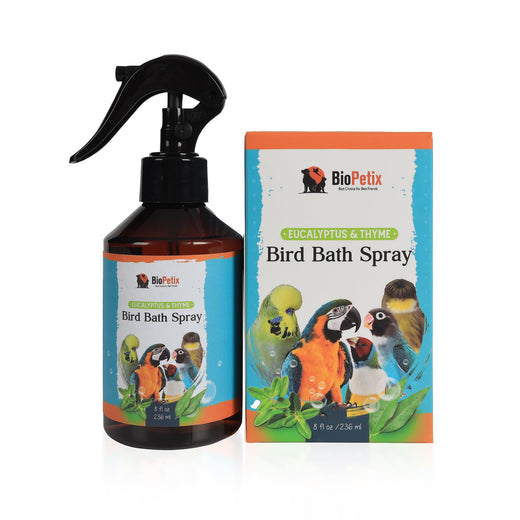 BioPetix Bird Bath Spray for Parrots & All Birds – Helps Soothe Dry