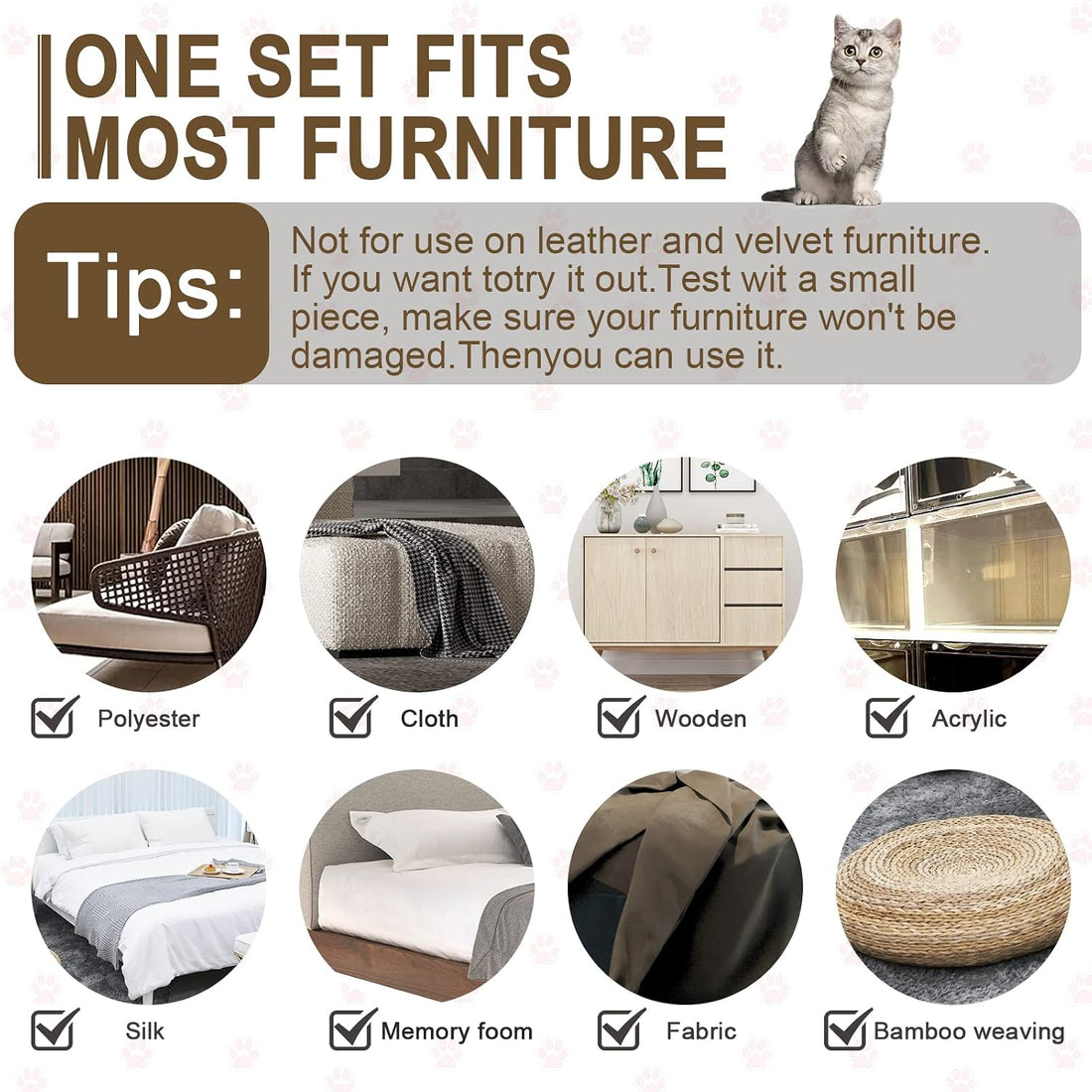 Anti Cat Scratch Furniture Protector, 10 Pack