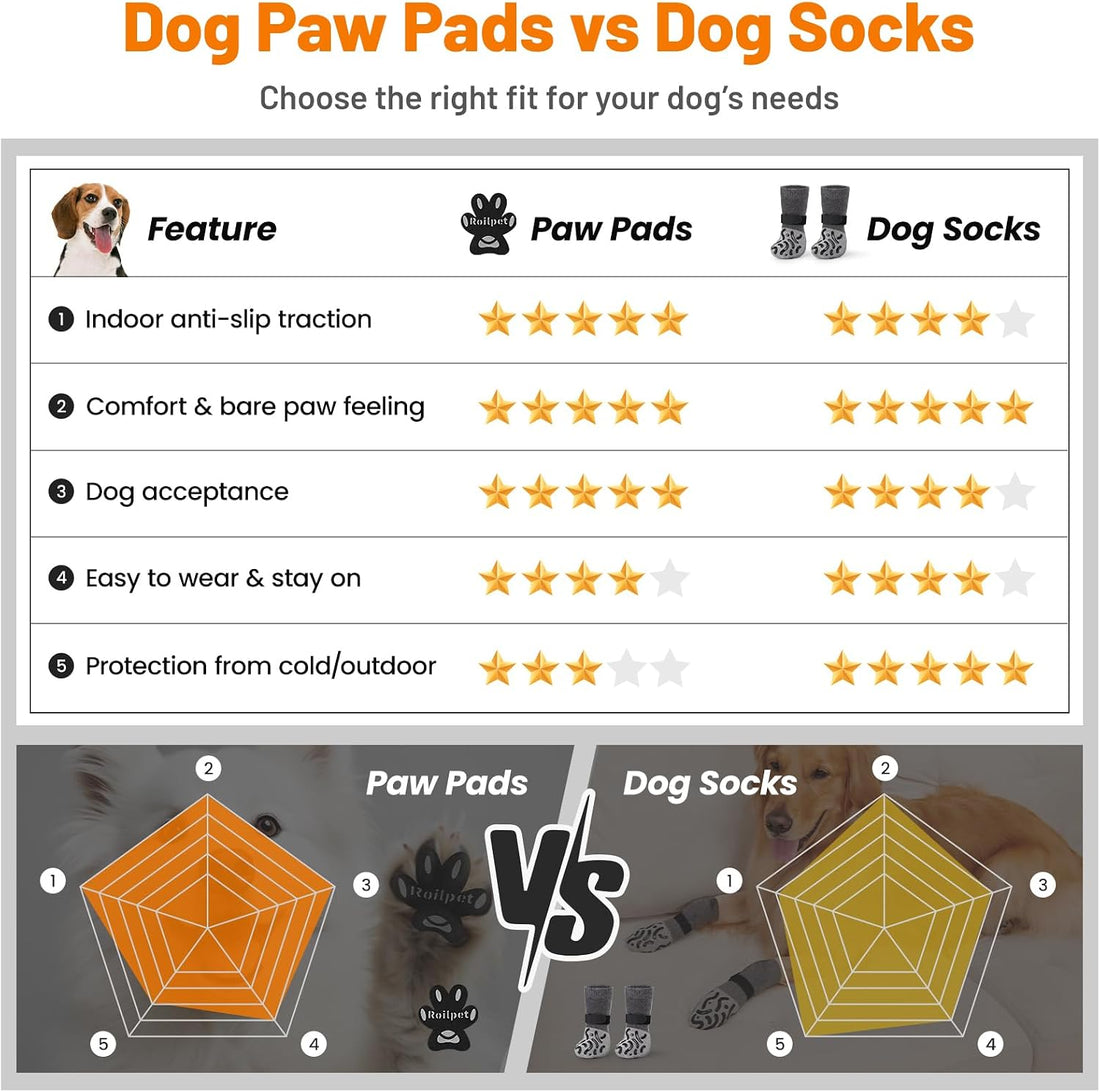 Dog Paw Pads for Senior Dogs to Prevent Slipping on Hardwood Floors