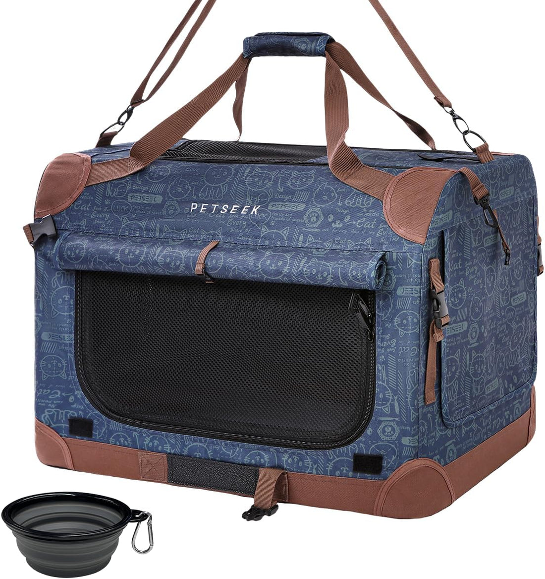 Extra Large Soft-Sided Cat Carrier for Two Cats