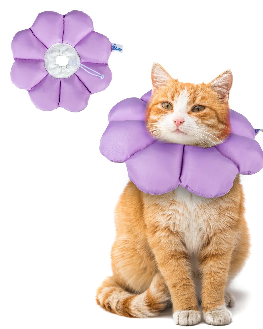 ANWA Cat Cone Collar Soft, Waterproof Cat Recovery Collar