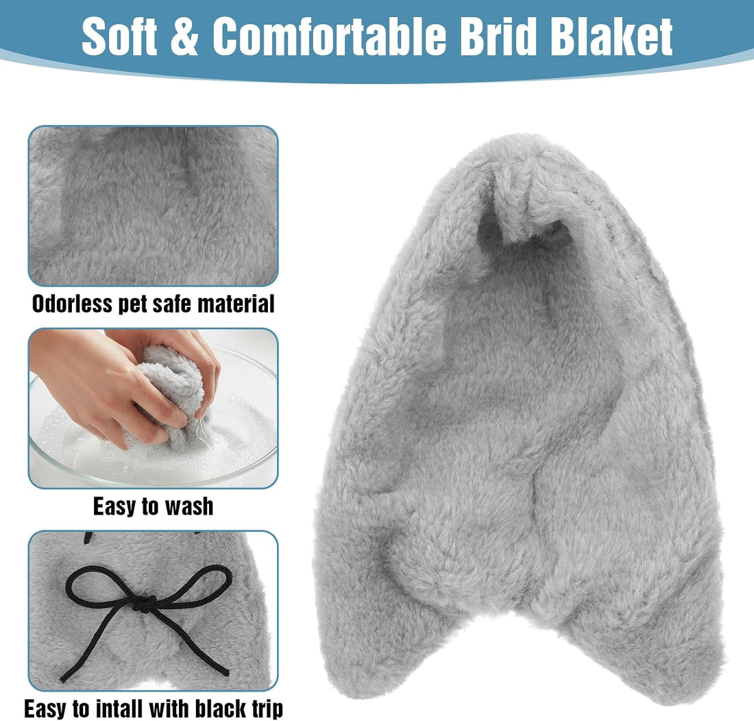 Xyembu Comfort Corner Fleece Bird Blanket for Cage Cuddle Nest
