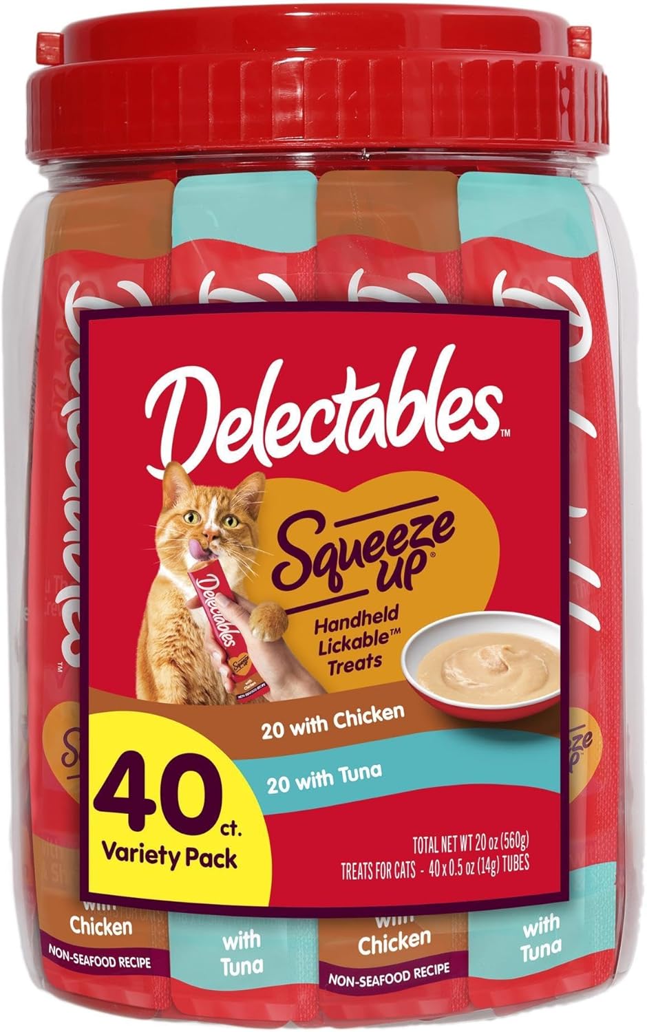 Delectables Squeeze Up Variety Pack, Creamy Squeezable Puree
