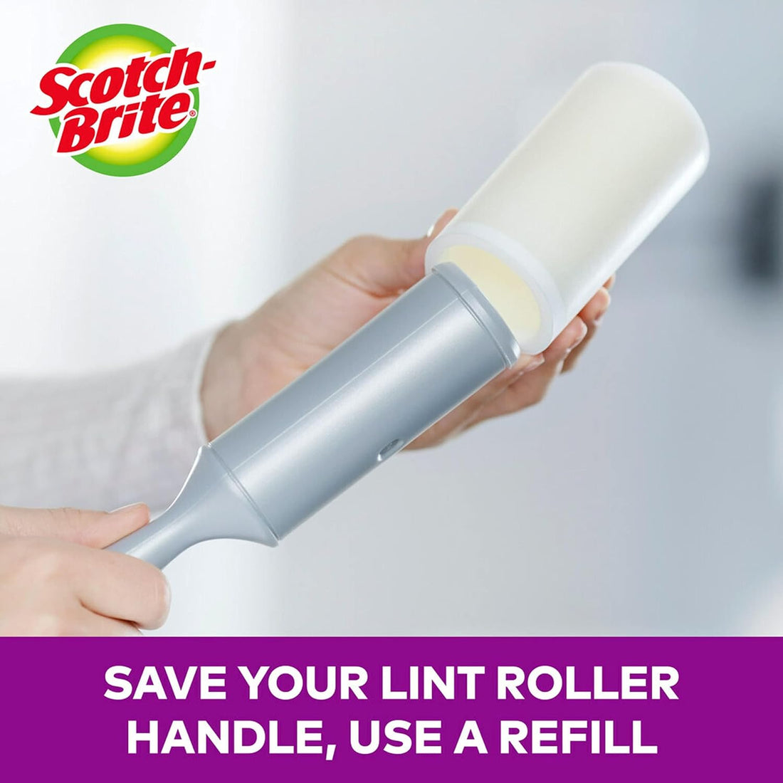 Scotch-Brite Pet Extra Sticky Lint Rollers 4 Rollers 48 Sheets Per