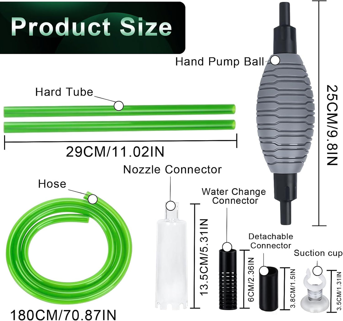 boxtech Fish Tank Water Change,Aquarium Gravel Vacuum Siphon