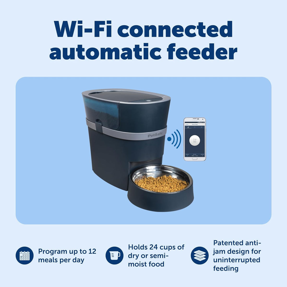 PetSafe Smart Feed Automatic Pet Feeder, 6L/24 Cup, Programmable