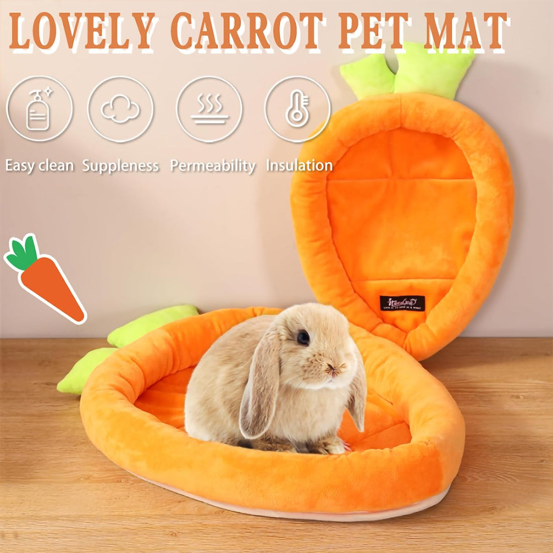 Bunny Bed Rabbit Bed Carrot Shape Bunny Beds Soft Comfortable Rabbits