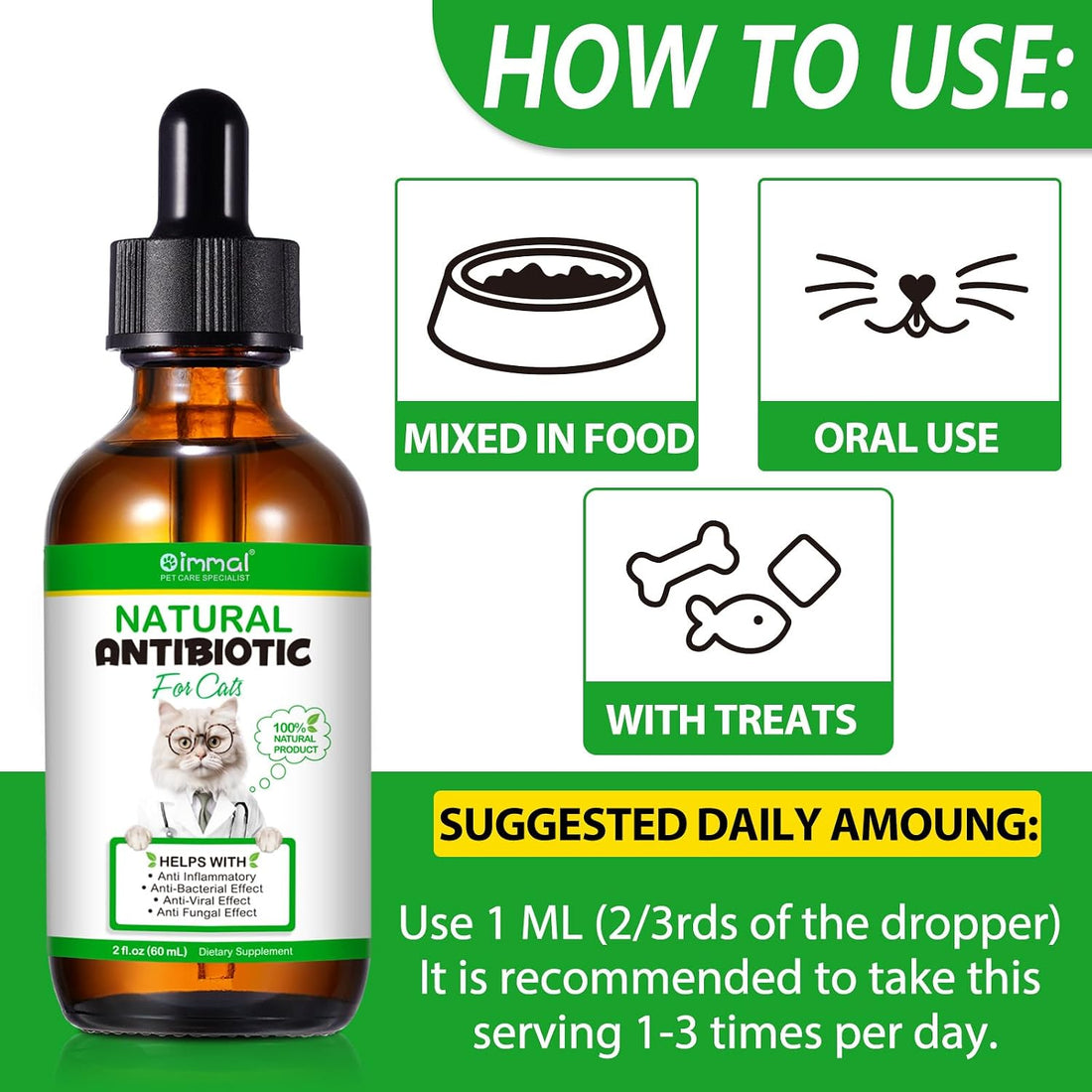 Antibiotics for Cats, Natural Antibiotic Pet Supplements Supports
