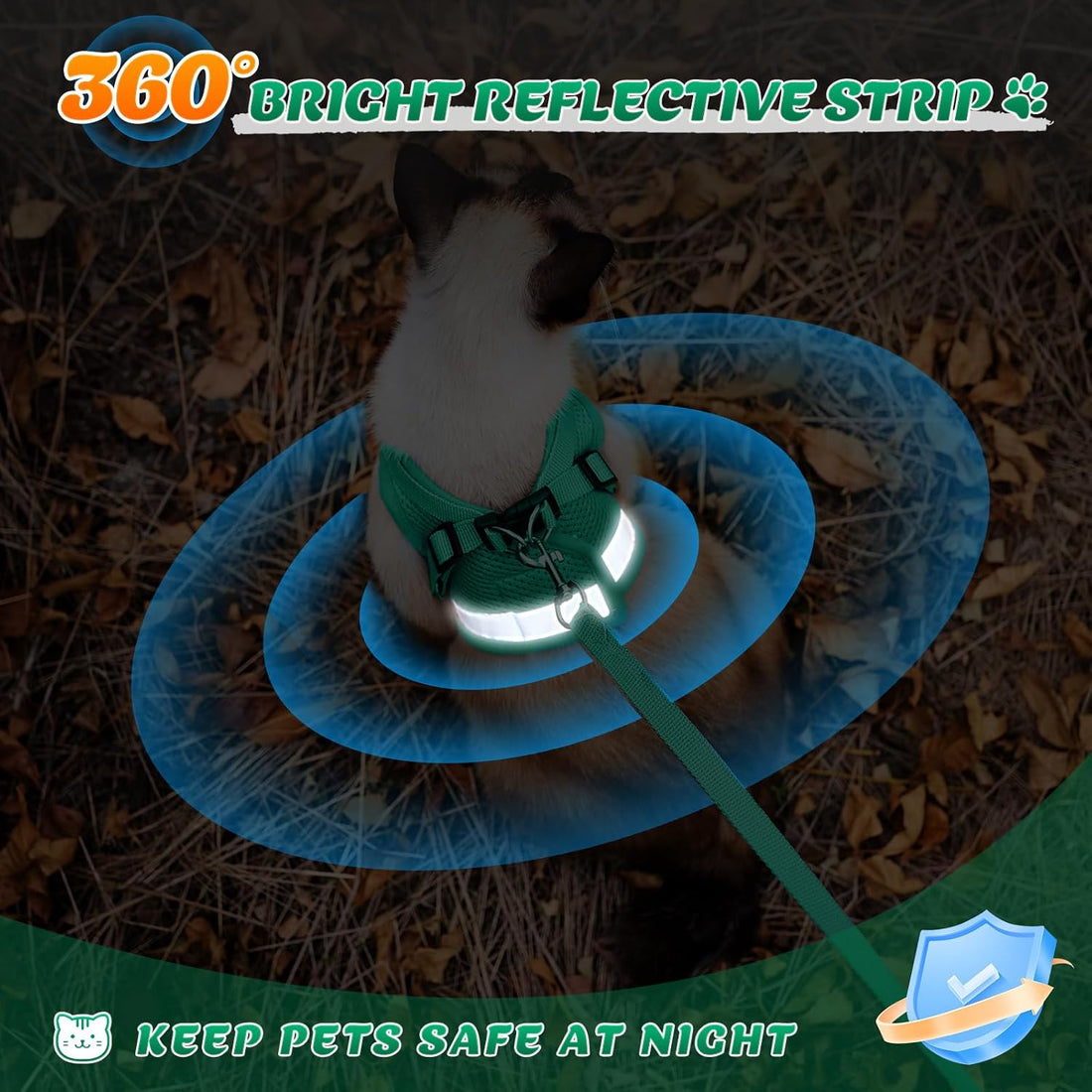Supet Cat Harness and Leash Set