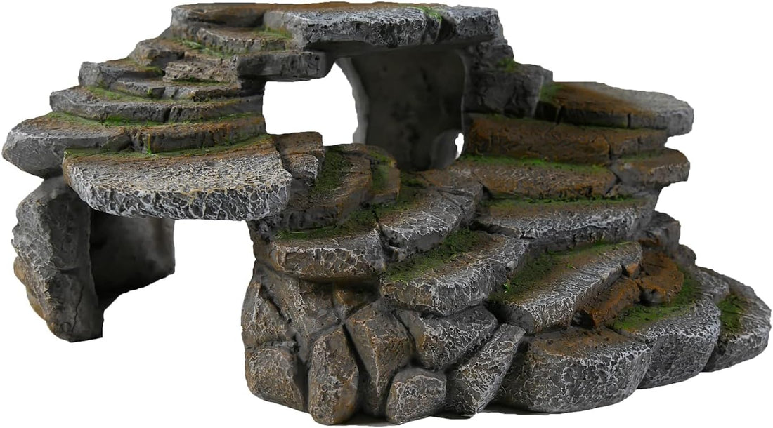 PENN-PLAX Reptology Shale Scape Step Ledge & Cave Hideout