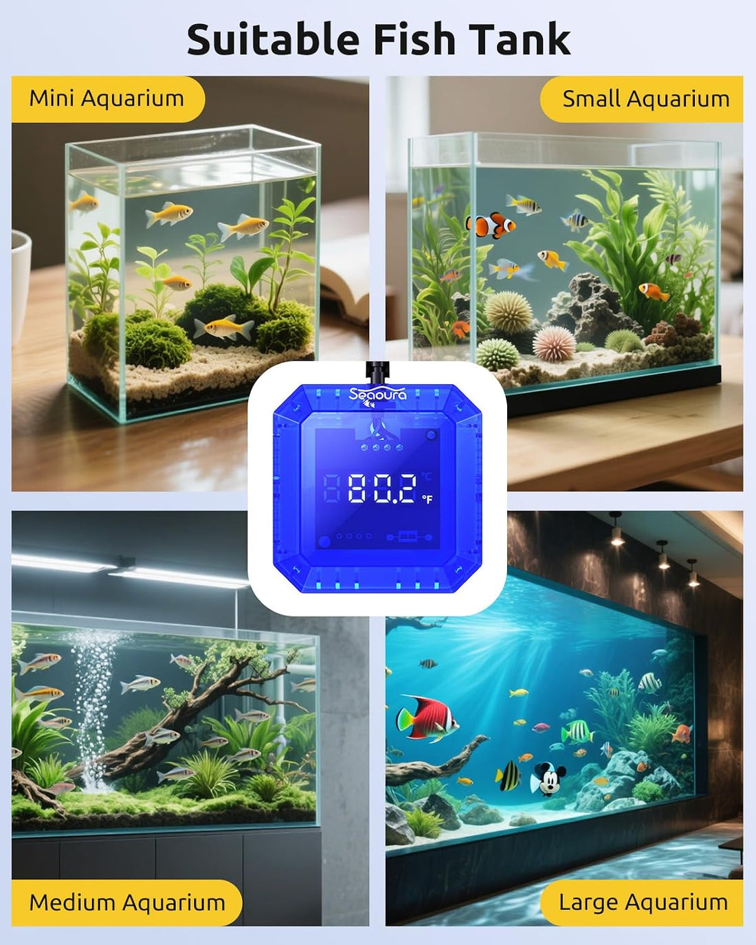 Aquarium Thermometer Submersible