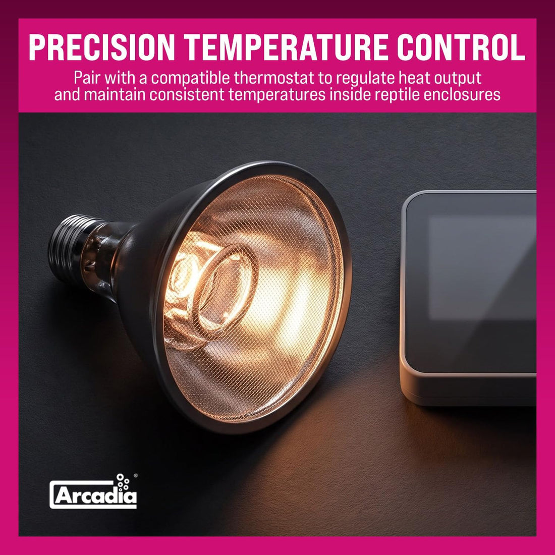 Arcadia Deep Heat Emitter 50watt for Reptile Enclosures
