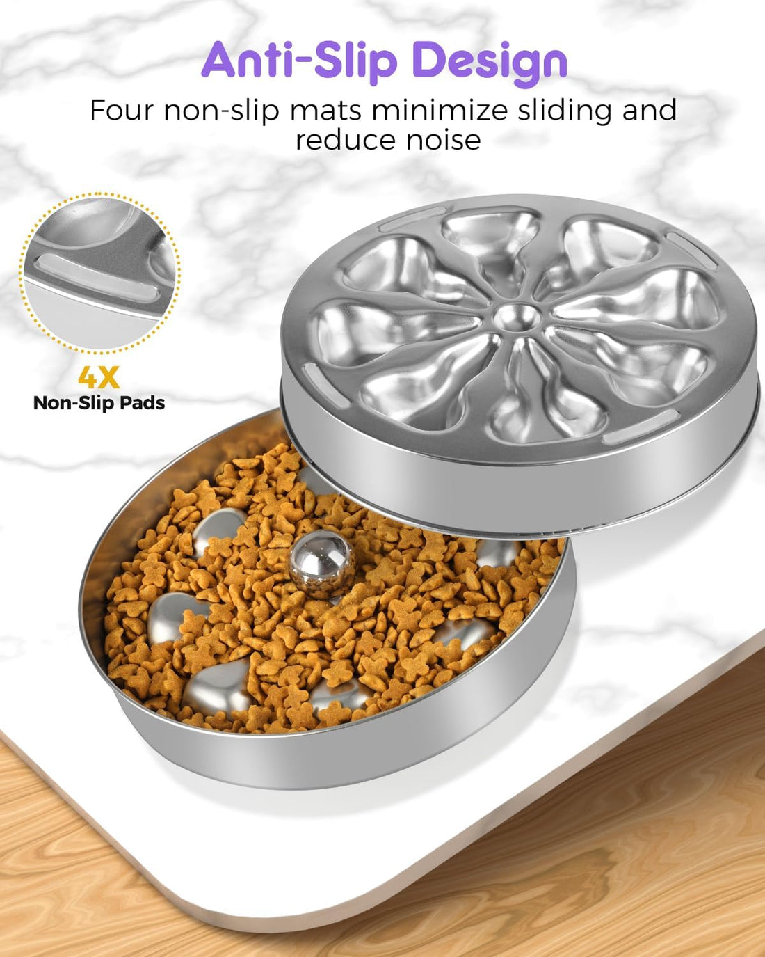 Oiwliur Slow Feeder Dog Bowls