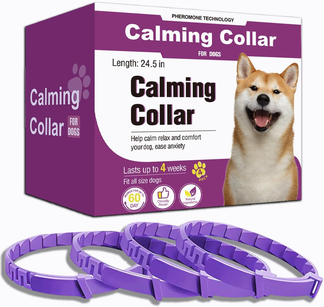 Calming Collars for Dogs, 4 Pack, 60-Day Pheromone Support