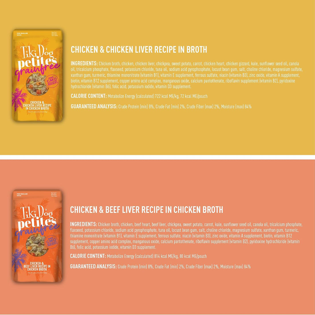 Tiki Dog Aloha Petites, Variety Pack, Nutrient Dense Meat