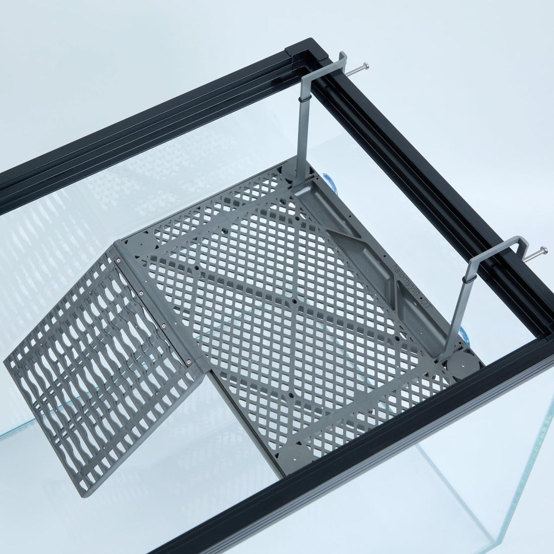Large Hanging Turtle Basking Platform with Ramp, Food Tray, Upgraded