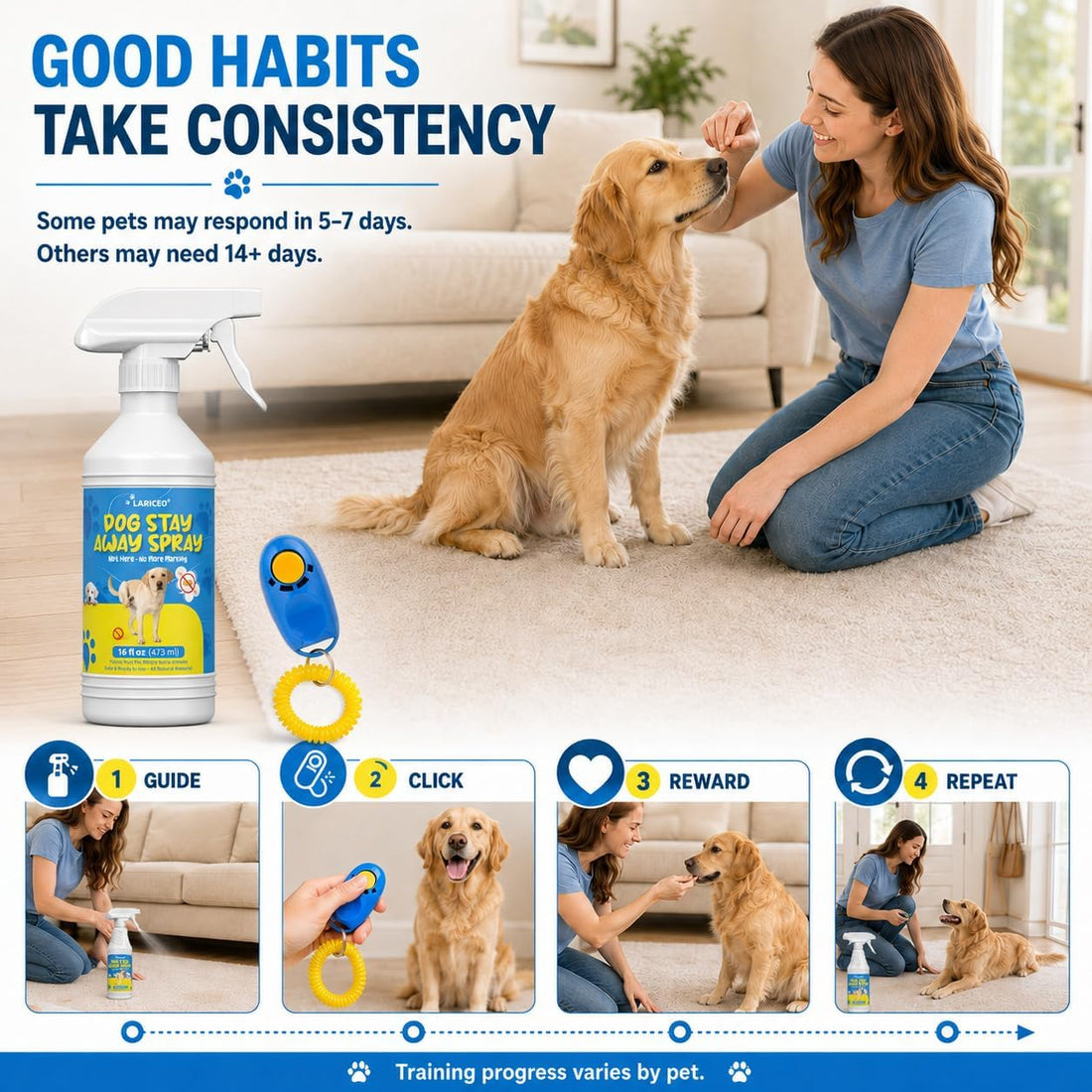Dog Pee Spray for House Training, Indoor & Outdoor, 16 Fl Oz