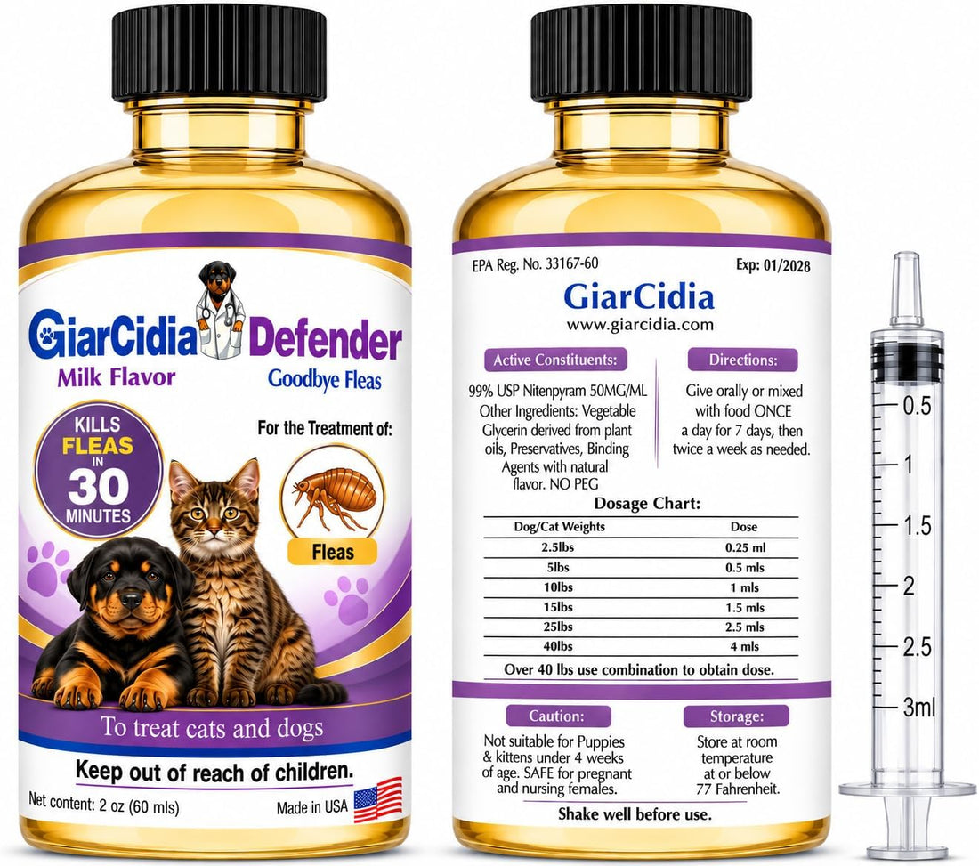 Giarcidia Flea & Tick Support for Cats & Dogs β Oral Suspension