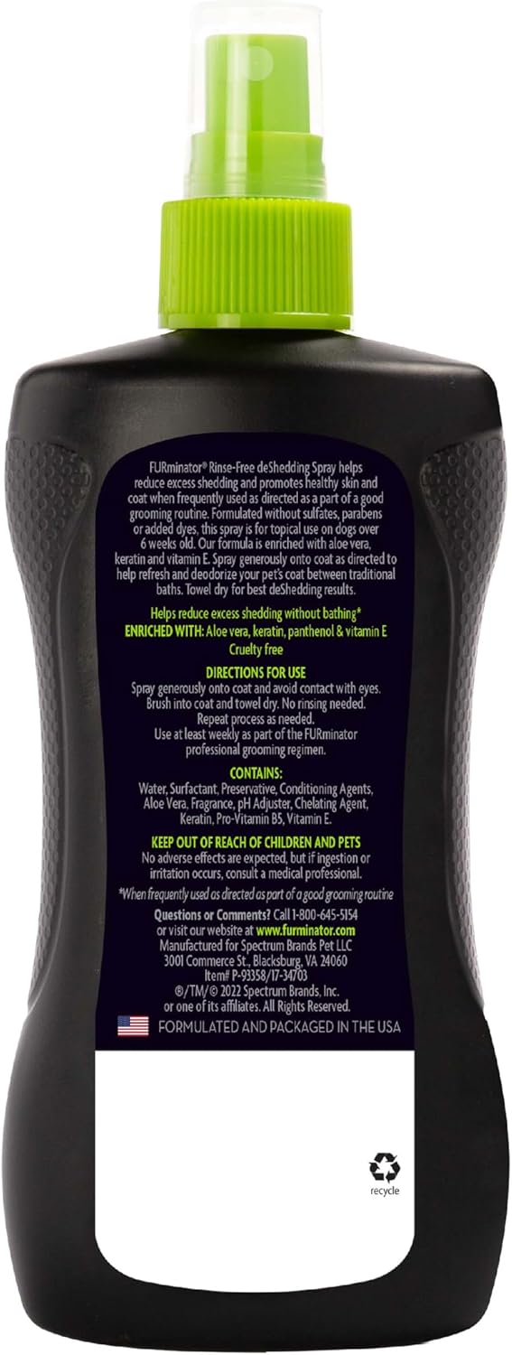FURminator Rinse-Free deShedding Spray for Dogs