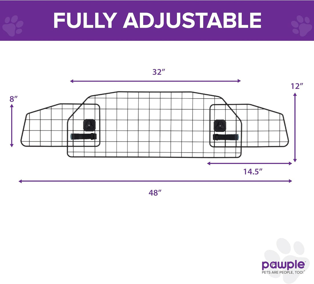 Pawple Dog Car Barrier Compatible with Tesla® Model Y® Adjustable