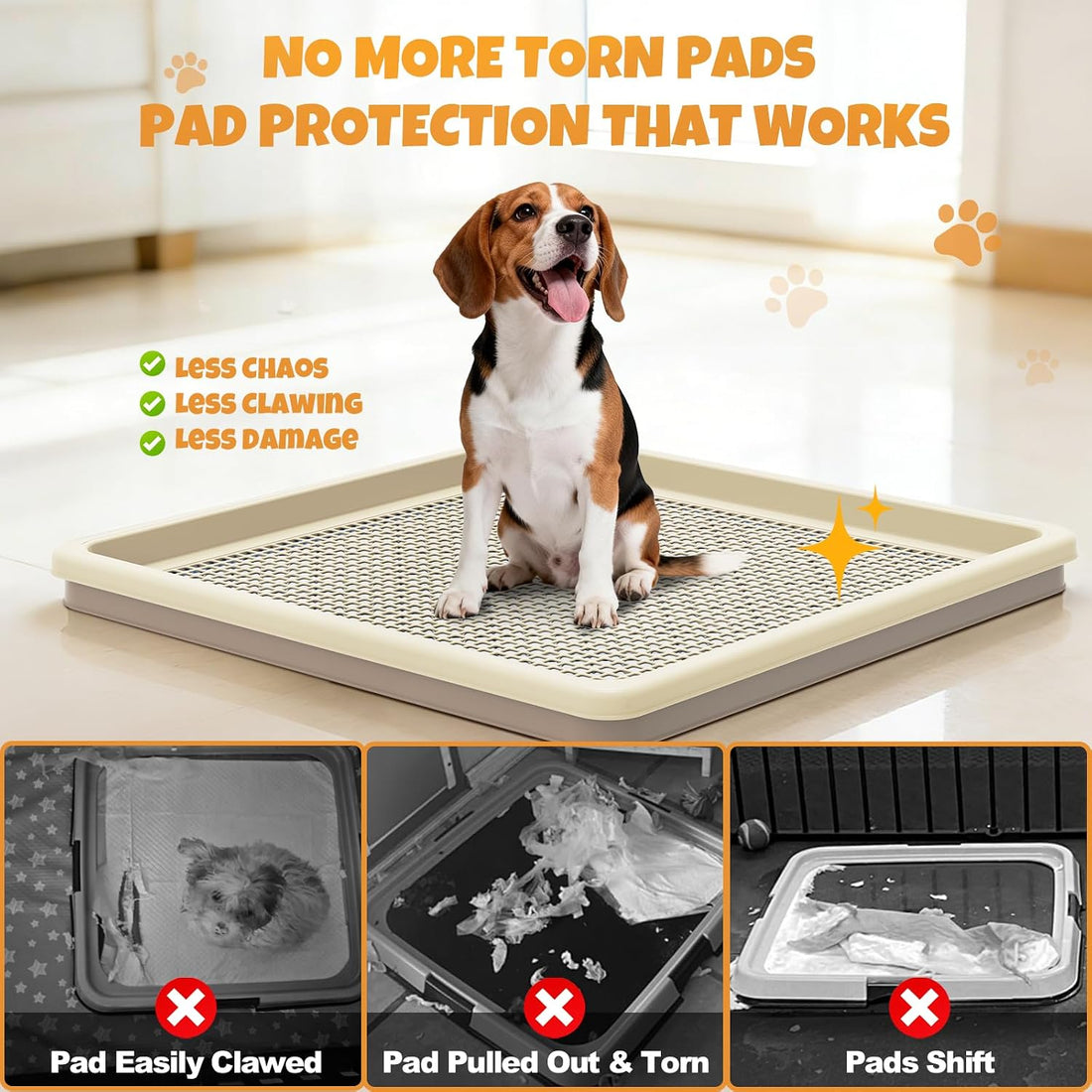 Dog Pee Pad Holder for Small and Medium Dogs