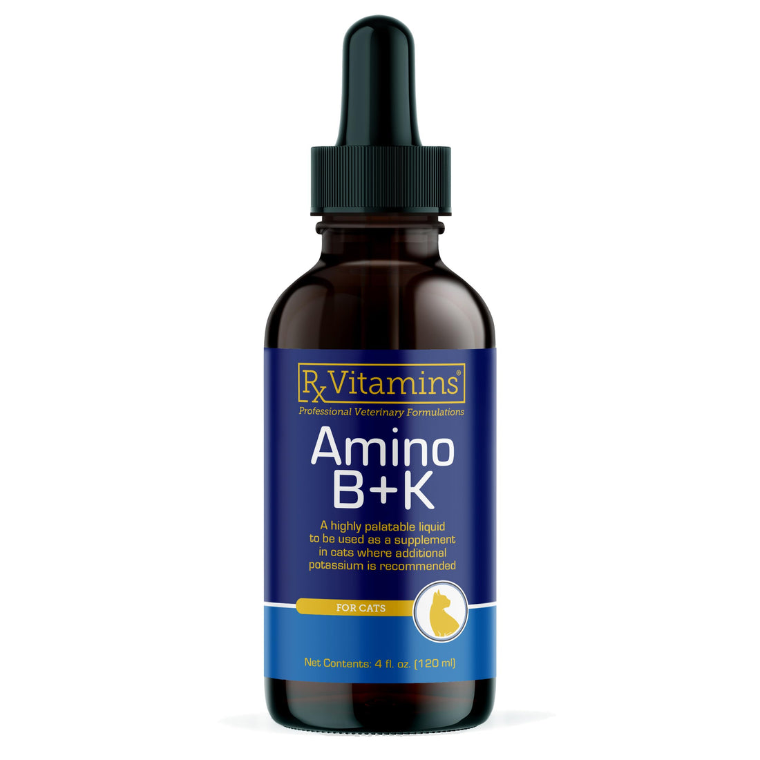 Rx Vitamins Amino B+K - Cat Vitamin B & Potassium Supplement for Cats