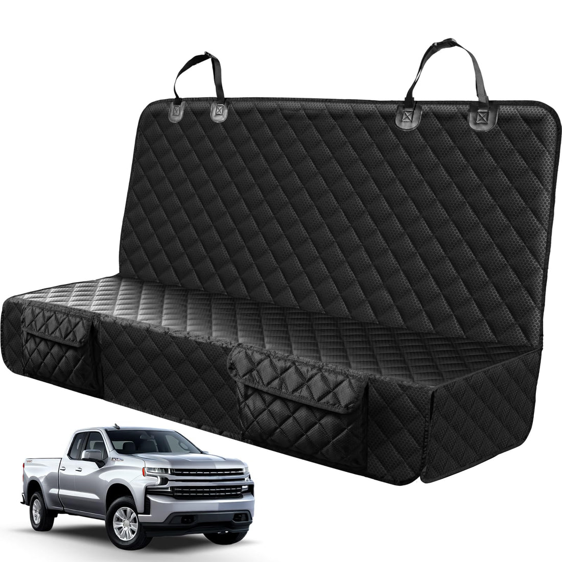 PETICON Dog Car Seat Covers for Truck Ford F150/Chevrolet Silverado