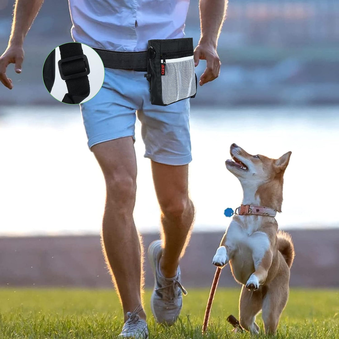 SZO Dog Treat Pouch - 3 Ways to Wear Treat Pouches for Pet Training
