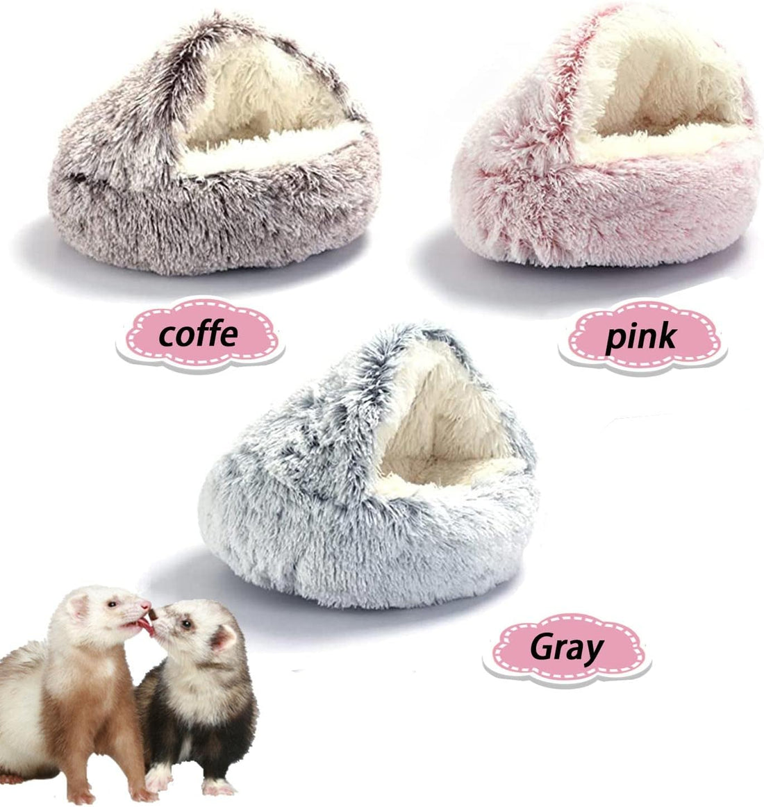 Ferret Bed Cave Bed and Hideout,Ferret Hideaway Bed Accessories
