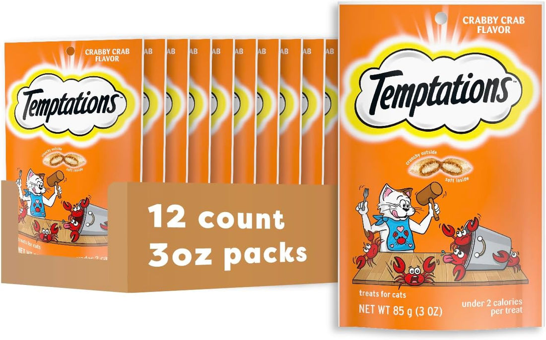 Temptations Classic Crunchy and Soft Cat Treats, Turkey, 6.3 oz