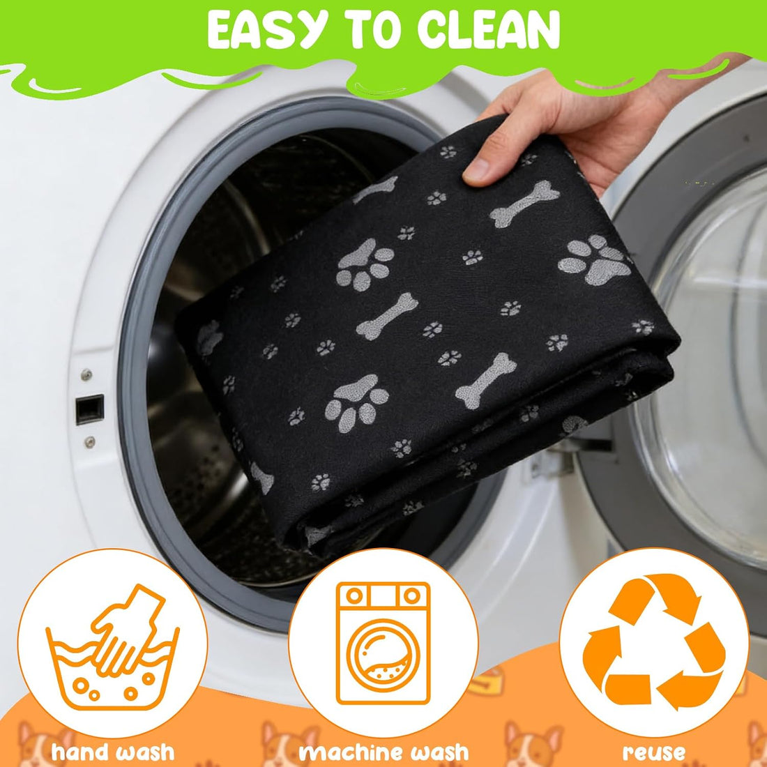 Dog Playpens Cover and Bottom Mat Set,Playpen Not Included
