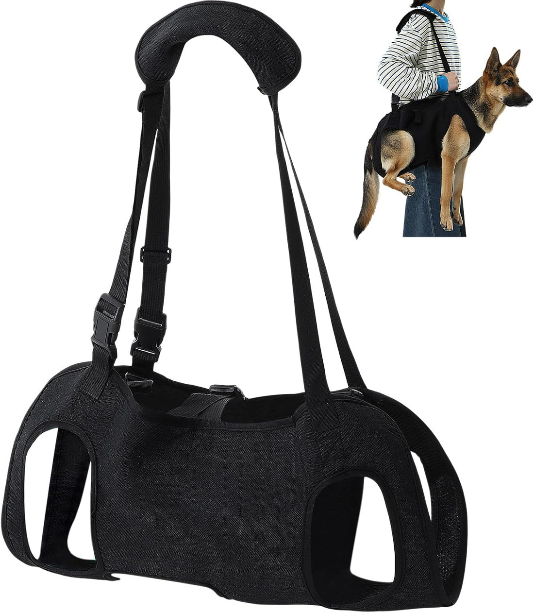Shinylin Dog Carry Sling Emergency Backpack Dog Lift Harness
