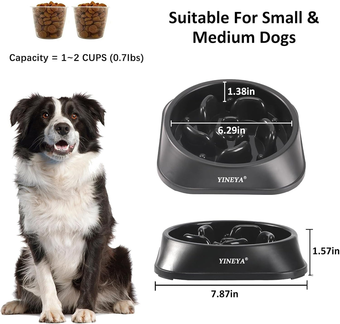 YINEYA Slow Feeder Dog Bowls, Pet Supplies that Slow Down Eating