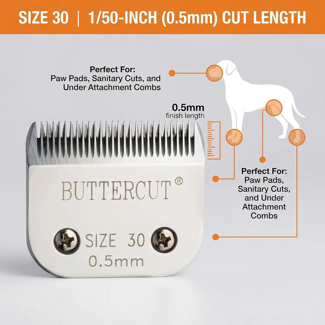 Geib Buttercut Detachable Replacement Dog Clipper Blade - Size-30