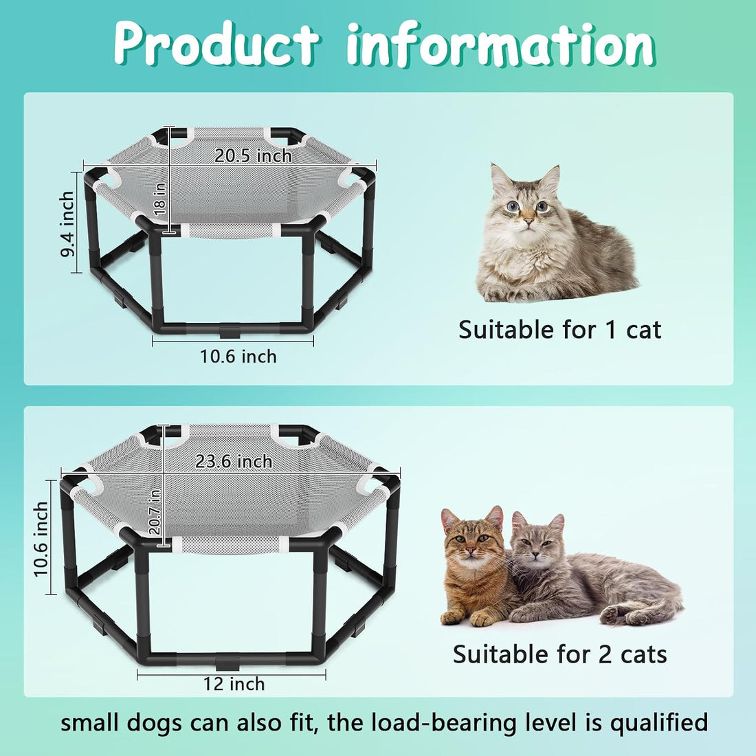 Tresbro Elevated Cat Hammock Bed