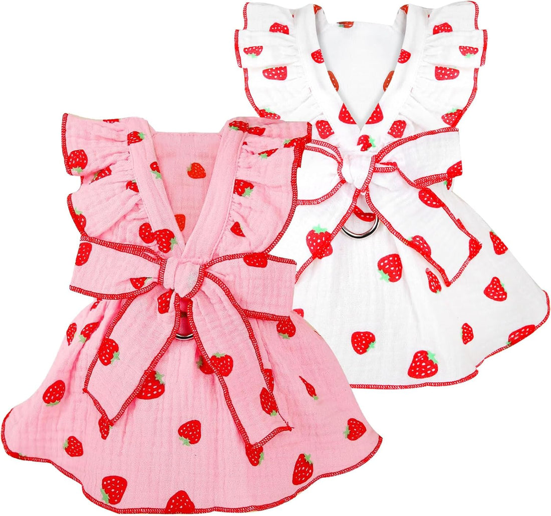 Dog Dresses for Small Dogs Girl Female Dog Cat Clothes Dress Cute