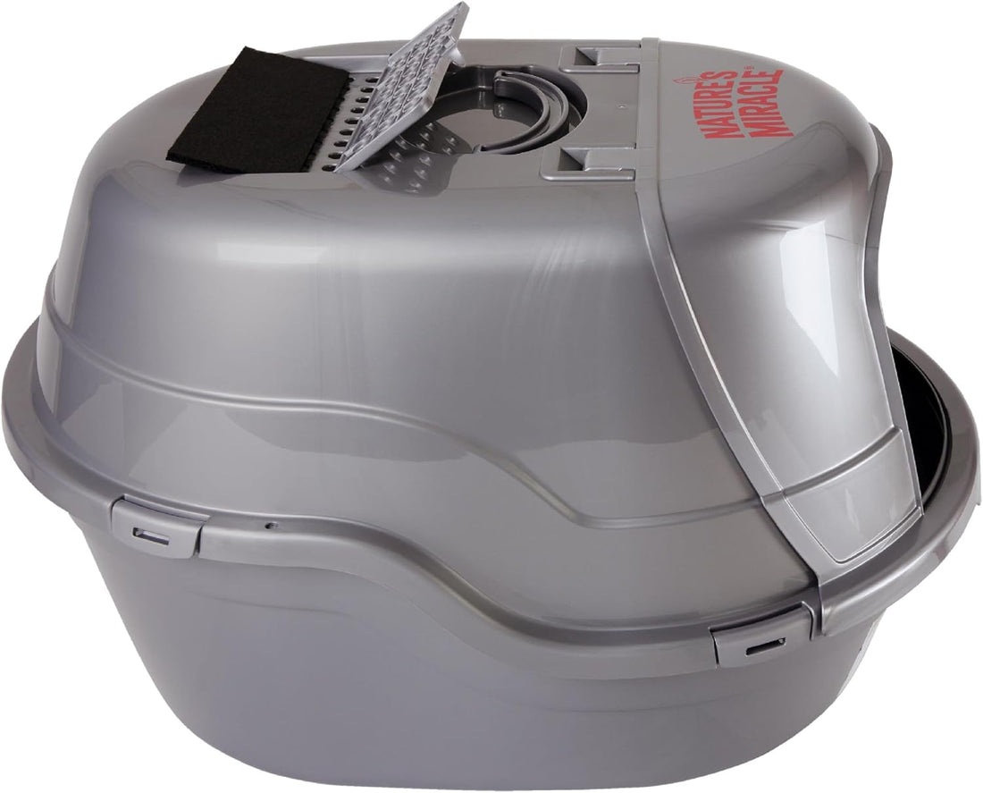 Nature’s Miracle Hooded Flip Top Litter Box for Cats