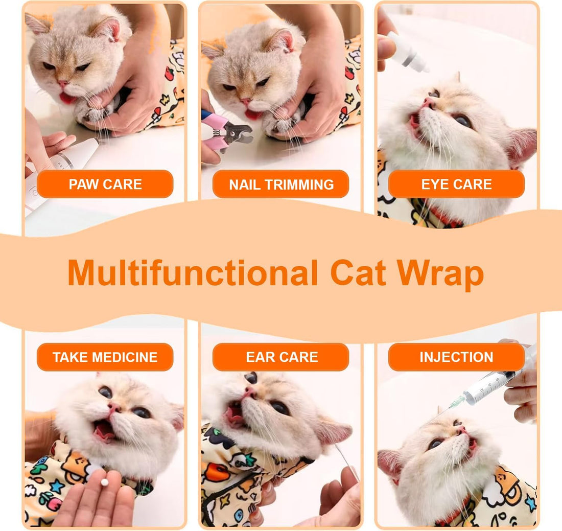 Self Adhesive Cat Wrap Grooming Blanket