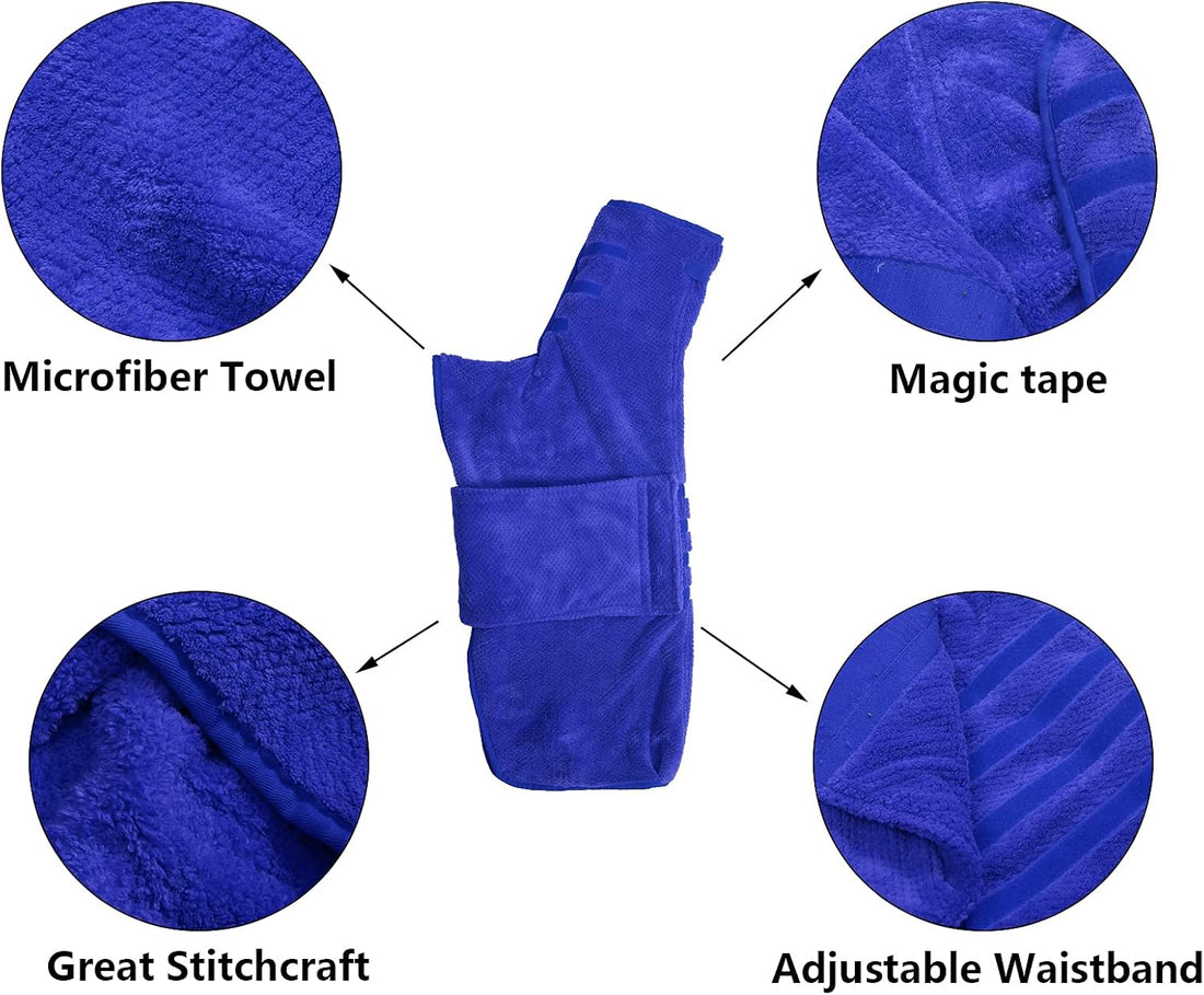 Geyecete Pineapple Grid Fast Drying Super Absorbent Dog Cat Bath Robe
