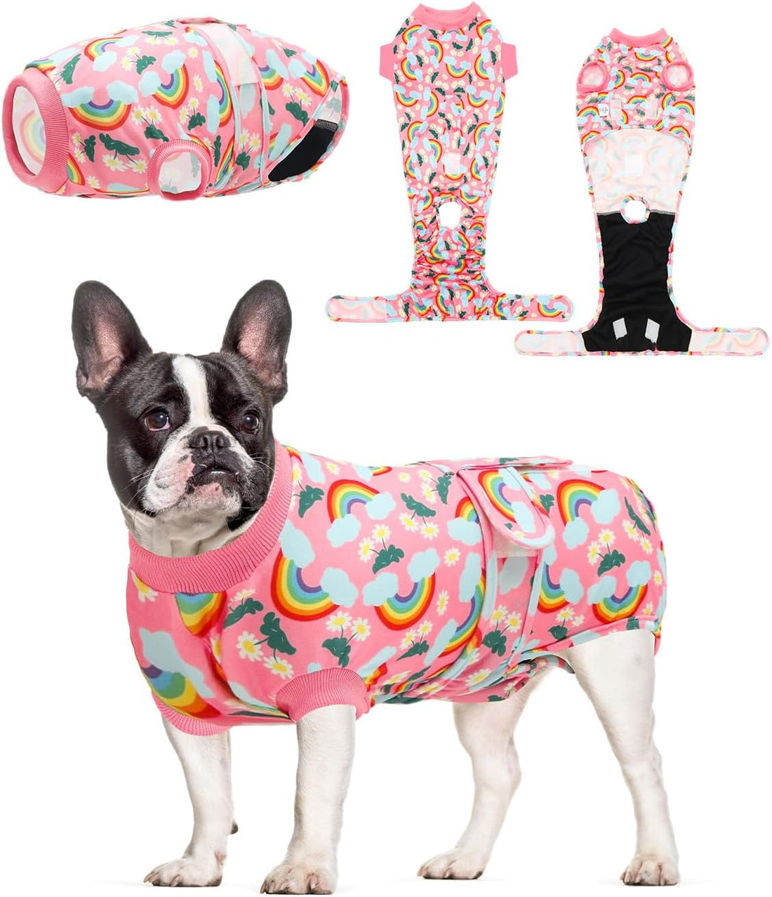 CuteBone Dinosaur Pet Surgery Recovery Suit for Small Medium Dogs Cats