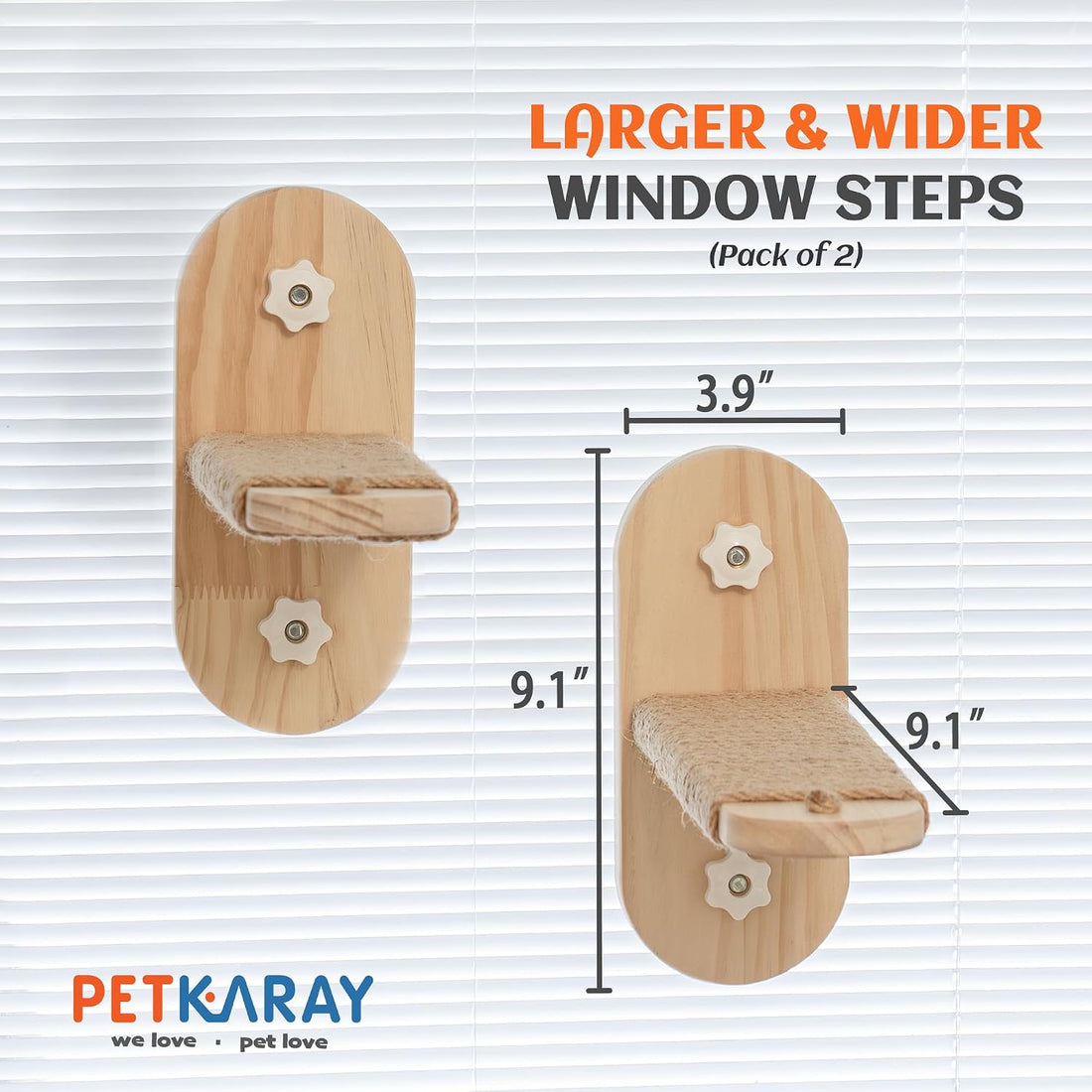 PETKARAY Large Cat Window Shelf