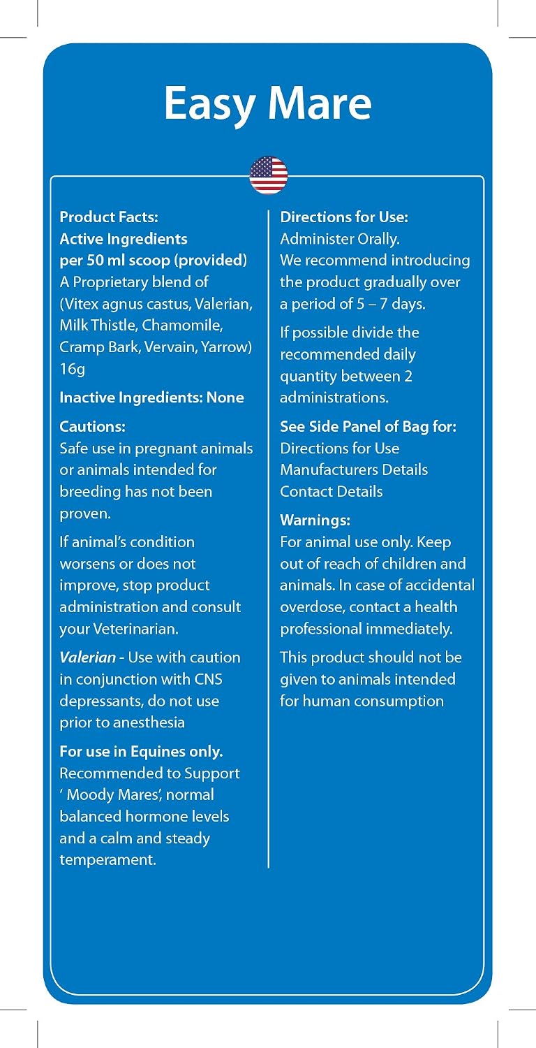 Hilton Herbs Easy Mare Hormonal & Behavioral Horse Supplement, 2.2 lb