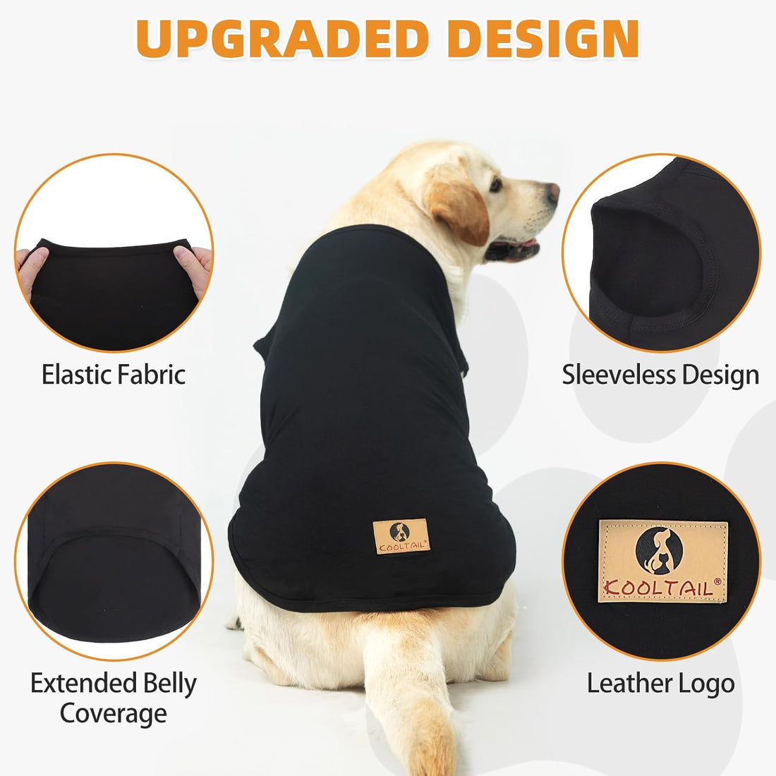 KOOLTAIL Boy Dog Clothes for Large Dogs