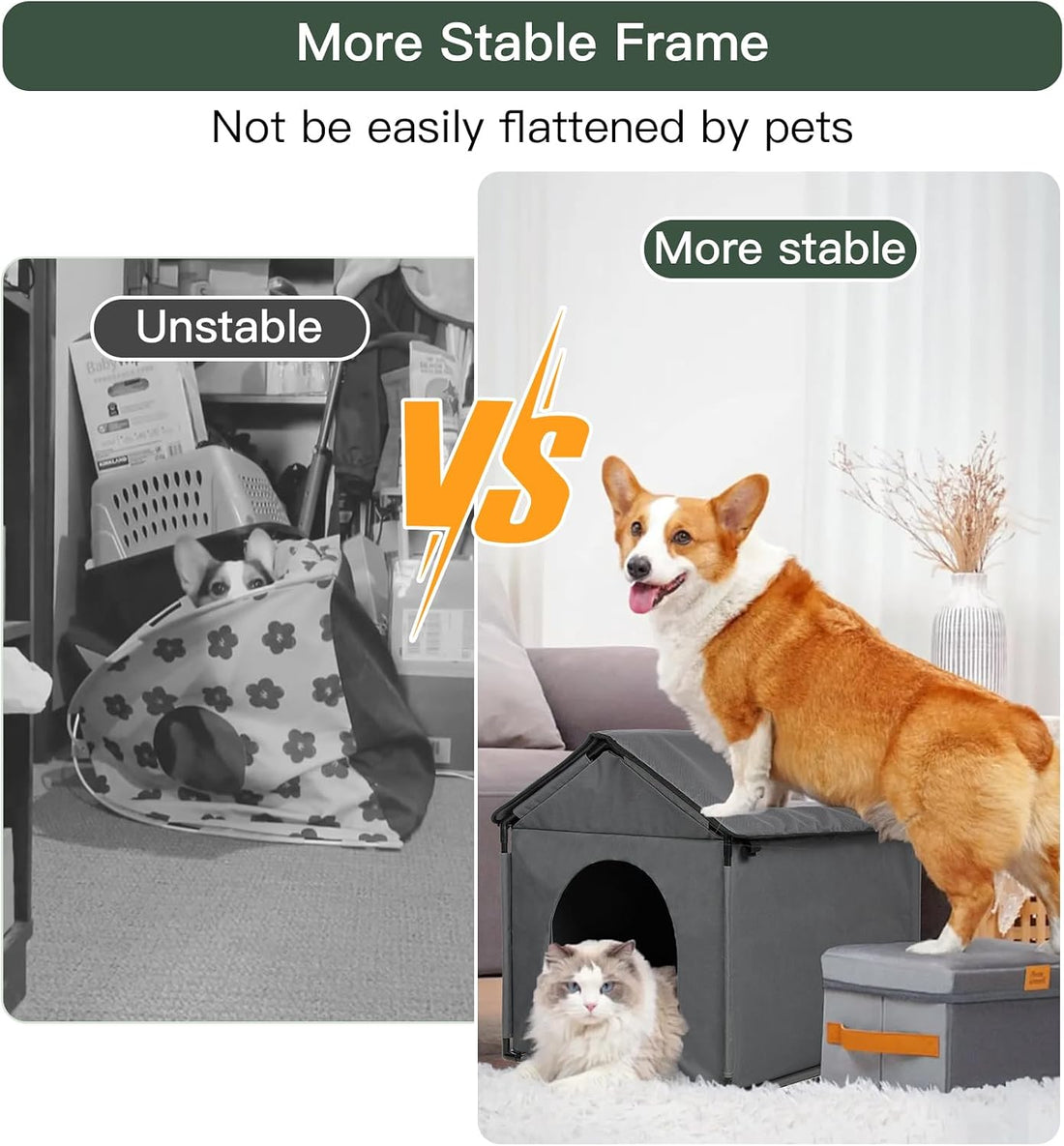 Large Cat & Small Dog House Soft Indoor for Ragdolls