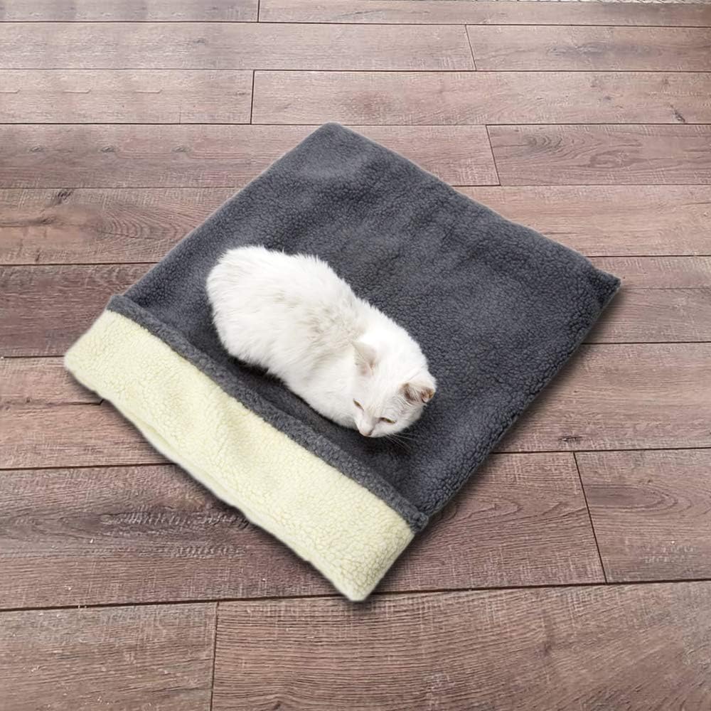 Cat Cave Sleeping Bag,Warming Pad Sack Burrowing Cozy Soft