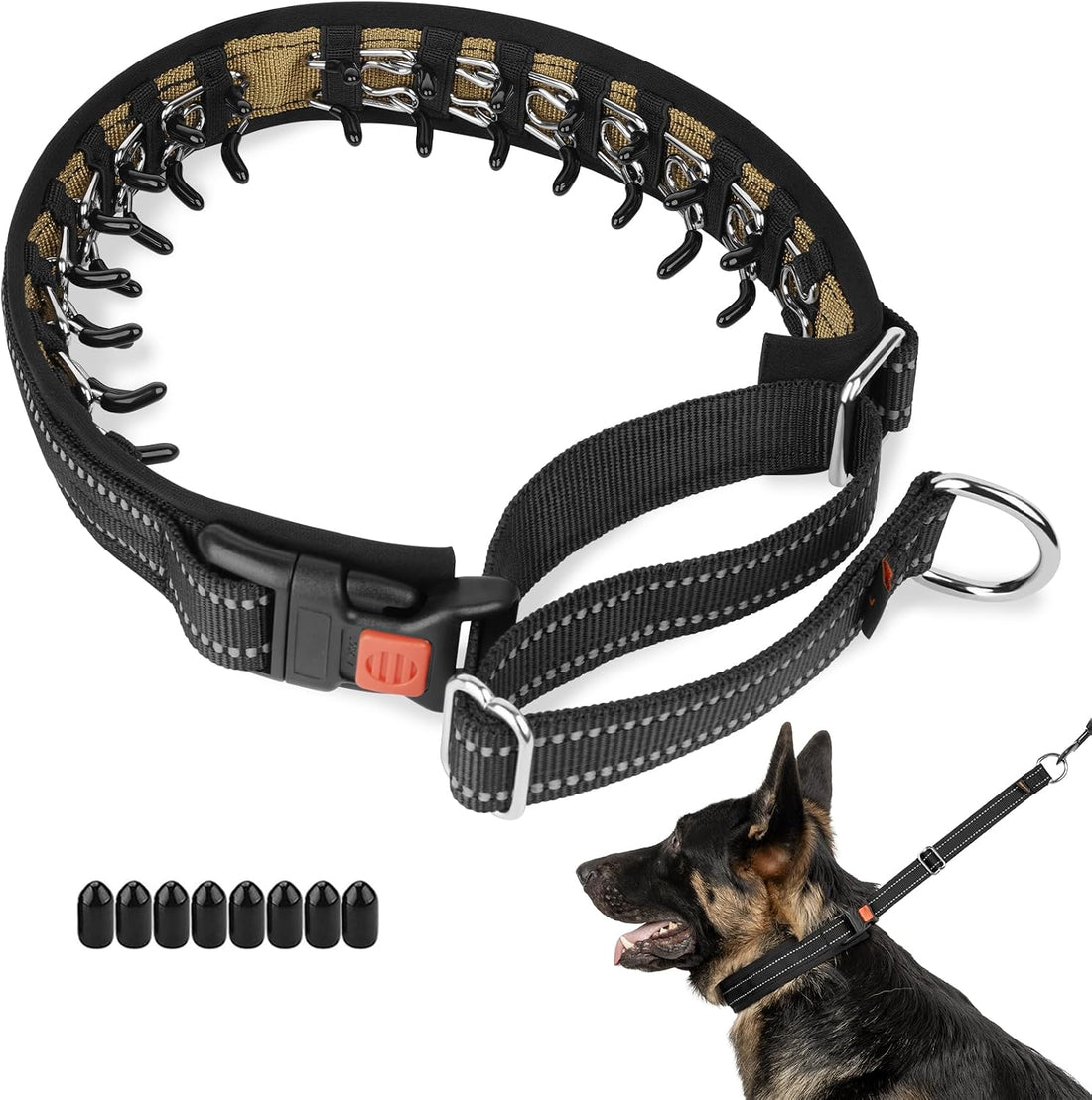 Mayerzon Martingale No Pull Dog Walking Training Collar | Army Green
