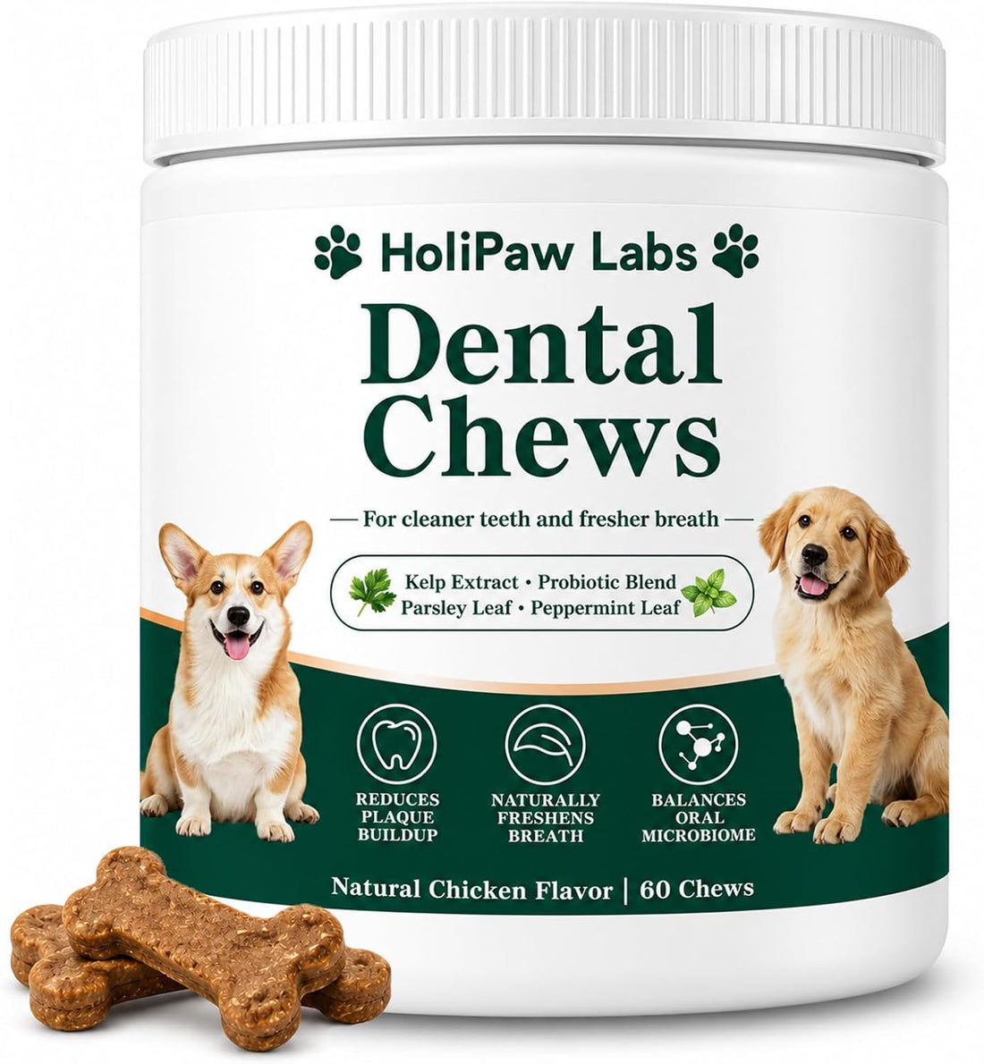 Holipaw Dental Chew,60 Chews
