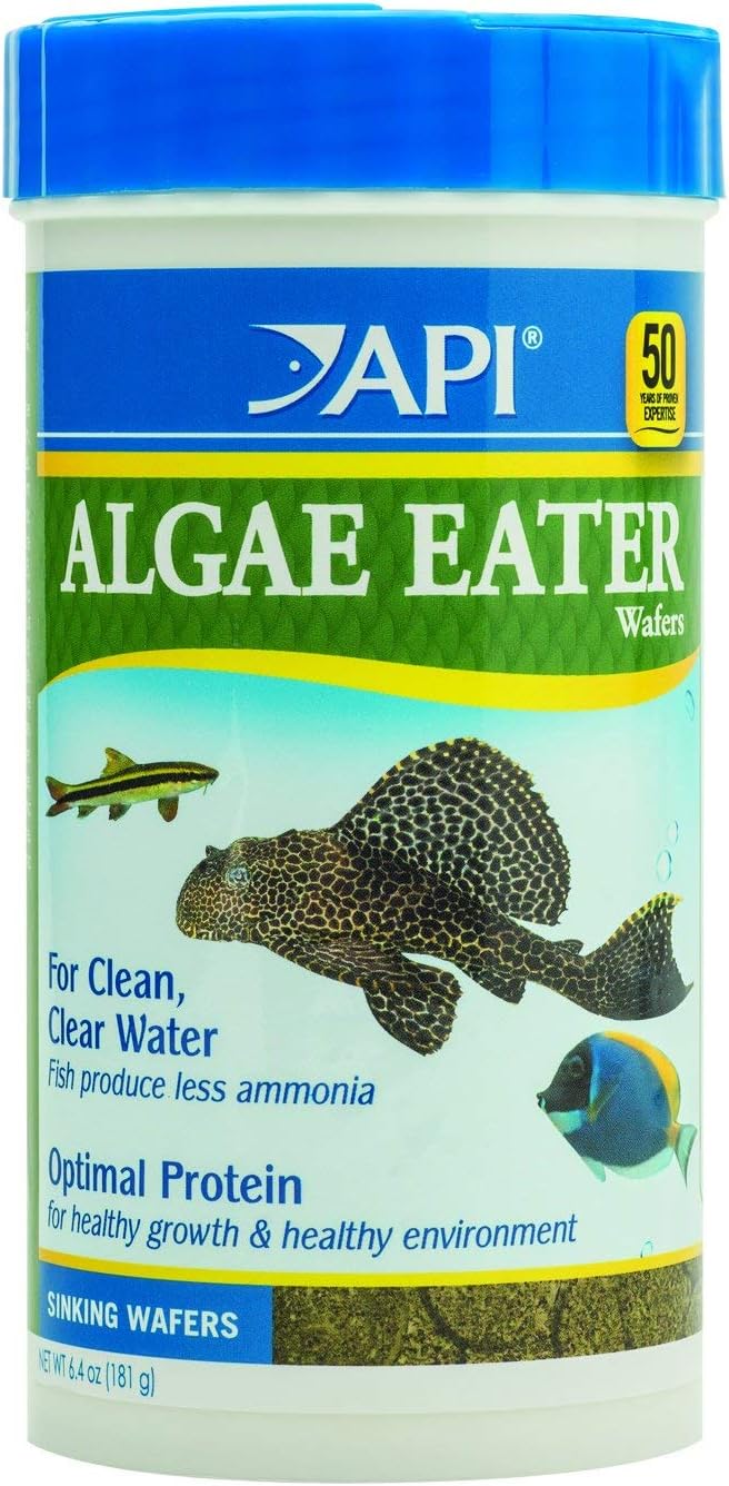 API ALGAE EATER WAFERS Algae Wafer Fish Food 6.4-Ounce Container