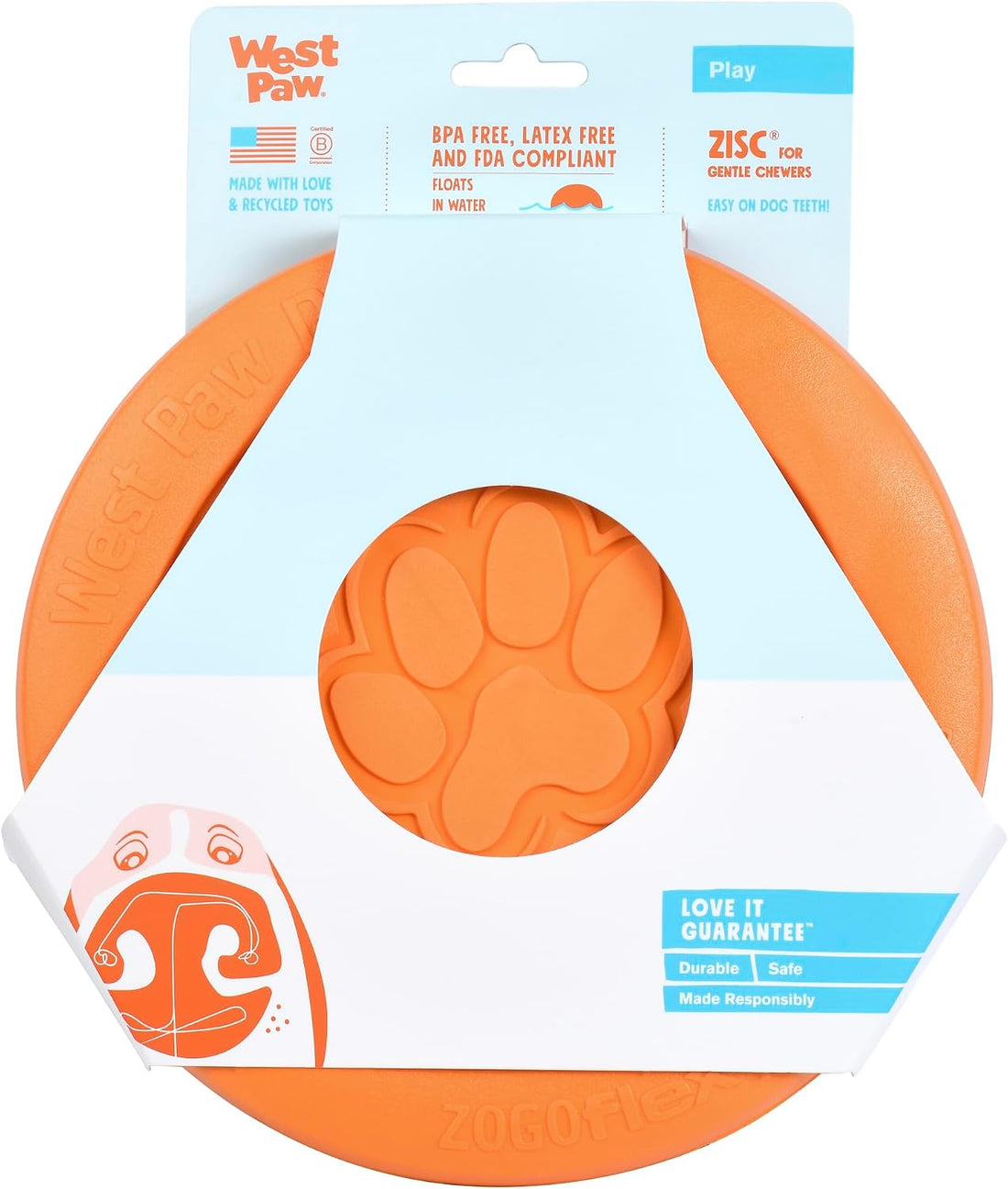 WEST PAW Zisc High-Flying Disc Dog Toy